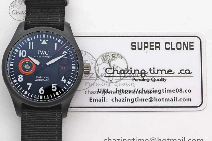 MIROTIME 0717 Mark XVIII ‘TOPGUN SFTI’ Ceramic M+F Best Edition Black Dial on Black Nylon Strap A MultiPurpose 7047